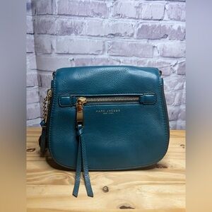 EUC Marc Jacobs Recruit Saddle Crossbody Bag Dark Teal
